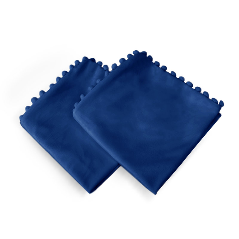 Knowles Square Cushion Cover, 51cm H x 51cm W x 1cm D, Navy