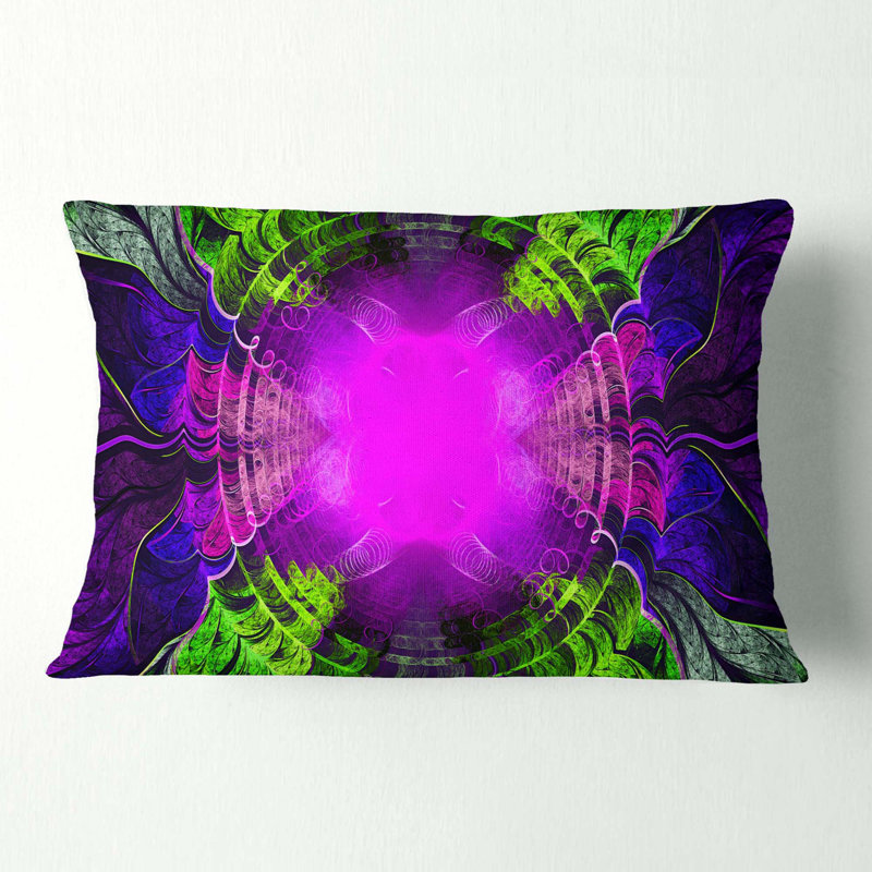 Coussin lombaire cercles et courbes fractal Abstract