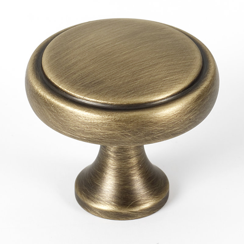 Poignée champignon 1 1/4 po de diamètre, Chrome poli, H 1,25 po x l 1,25 po x P 1,125 po