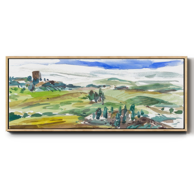 Pastel Hills I - toile encadrée, H 8 po x l 20 po
