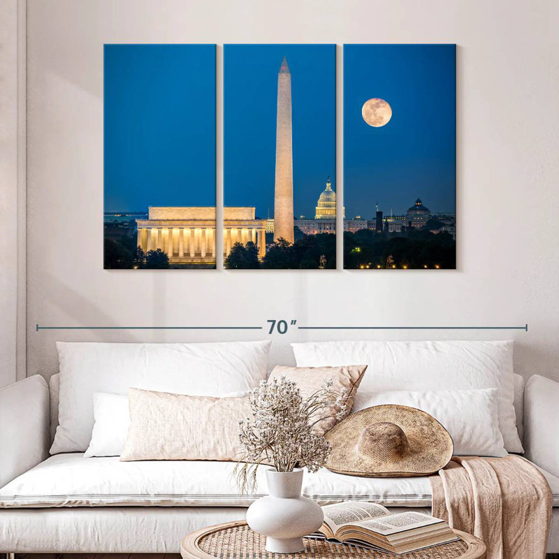 Lilie Washington Monuments, 32" H x 50" W