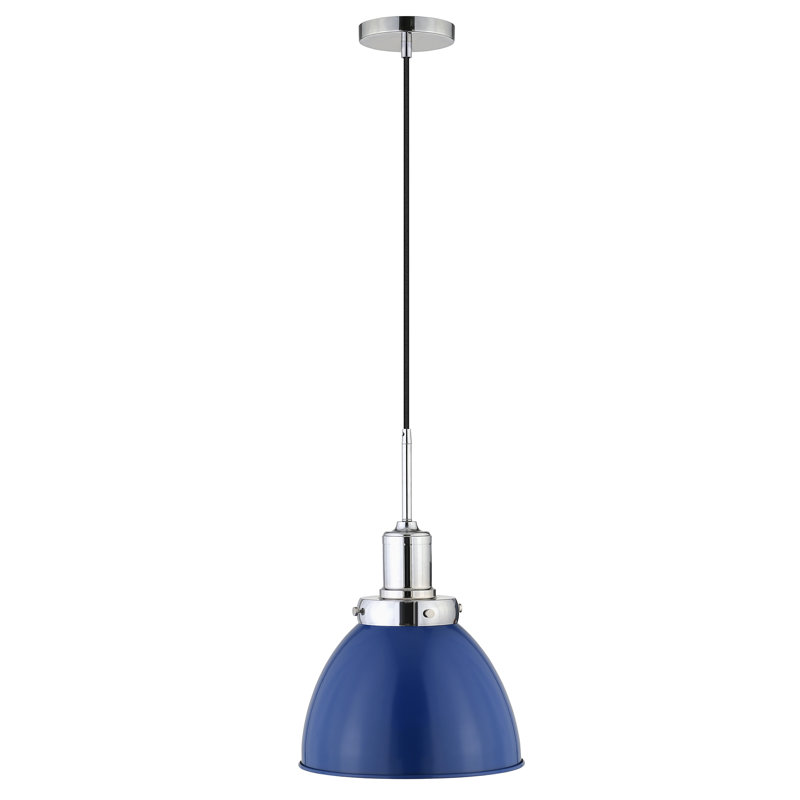 Madison 1 - Light Single Pendant, Blue/Polished Nickel