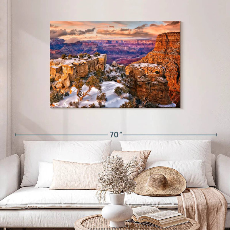 Alvord Snowy Grand Canyon V, H 30 po x l 45 po