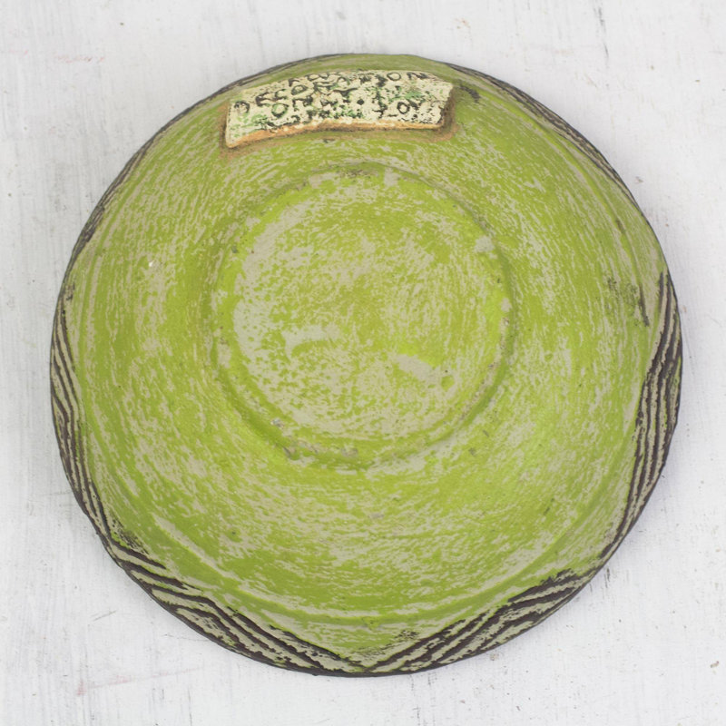 Bol décoratif en céramique Chorio, Vert