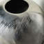 Vase en aluminium 10,5 x 10,5 x 13 po, stries argentées-635927267