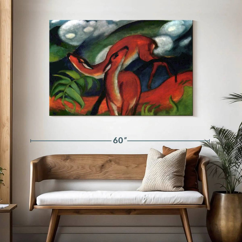 Brampt Red Deer II 1912, 32" H x 48" W