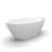61 Inch Small Size Artificial Stone Solid Surface Freestanding Bathroom Bathtub