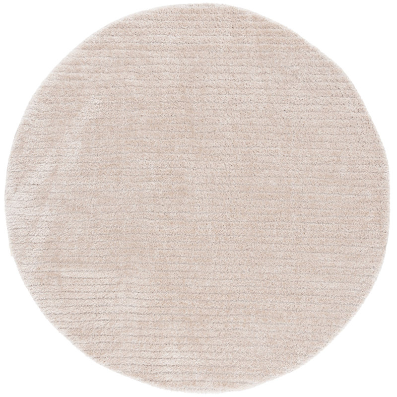 Tahoe Shag Performance Solid Color Rug, Round 6'7"