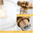 1-Light Semi Flush Mount with Clear Glass Shade