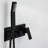 Matte Black Bathroom Shower Fixtures - Brass, With Handheld And Rain Head Kit Rainfall For Residential Use
