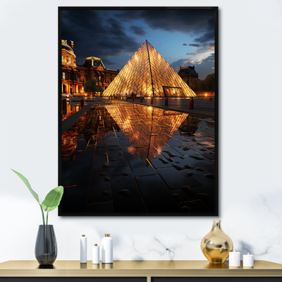 «Paris Louvre Illumination», reproduction sur toile