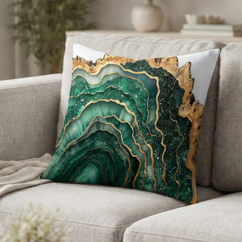 Coussin Crystals, H 16 po x l 16 po