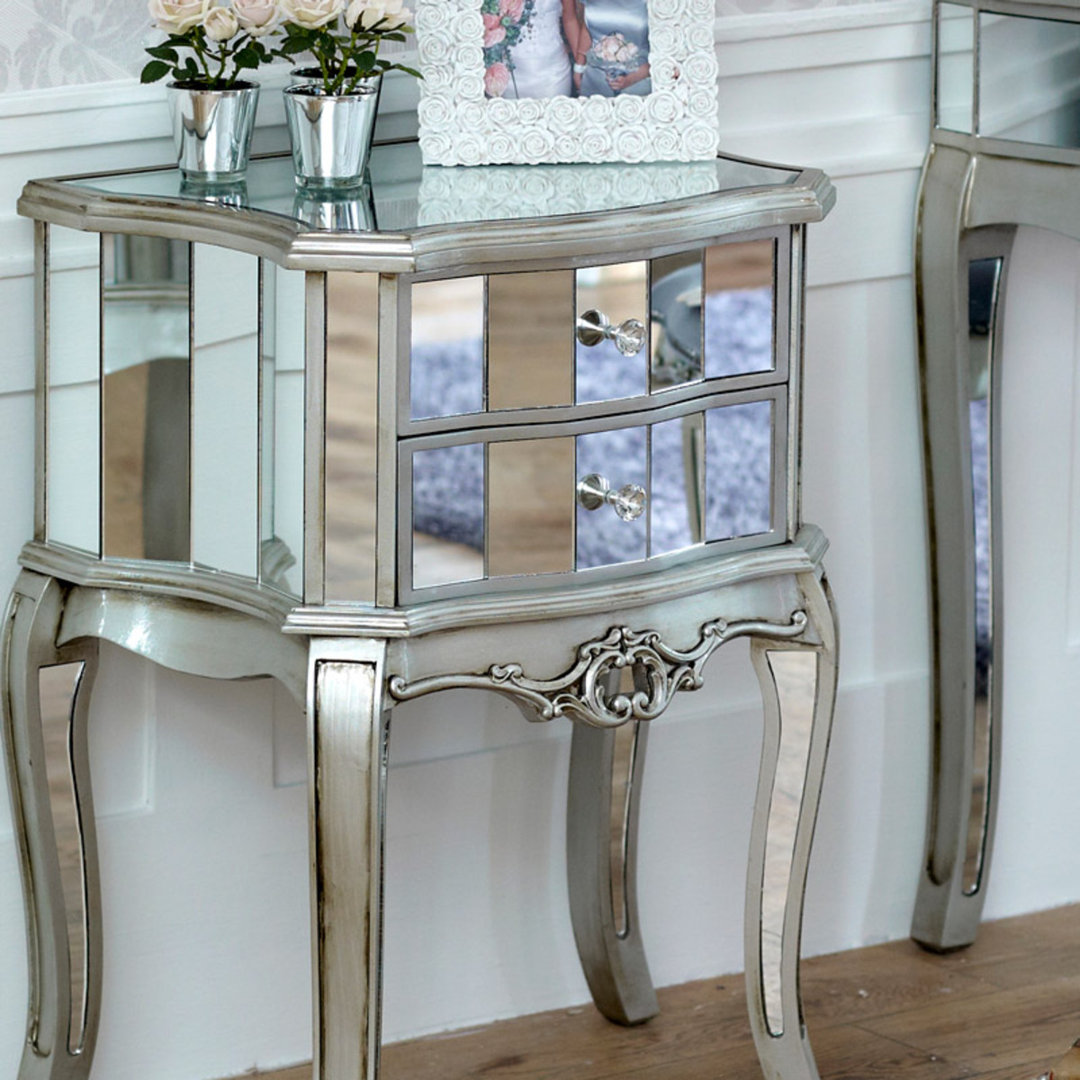 Luna 2 Drawer Bedside Table