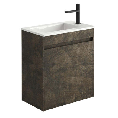 Santiago 450mm Single Bathroom Vanity with Integrated Ceramic Basin