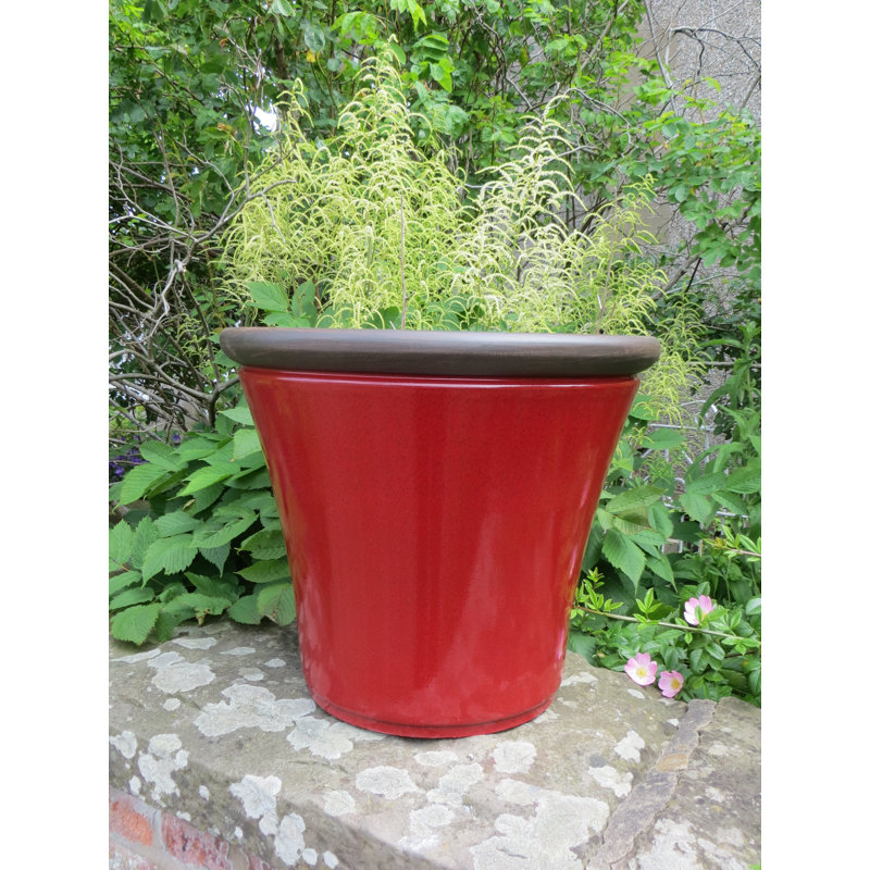 Canady Pot Planter, 30 cm H x 36 cm W x 36 cm D, Post Box Red