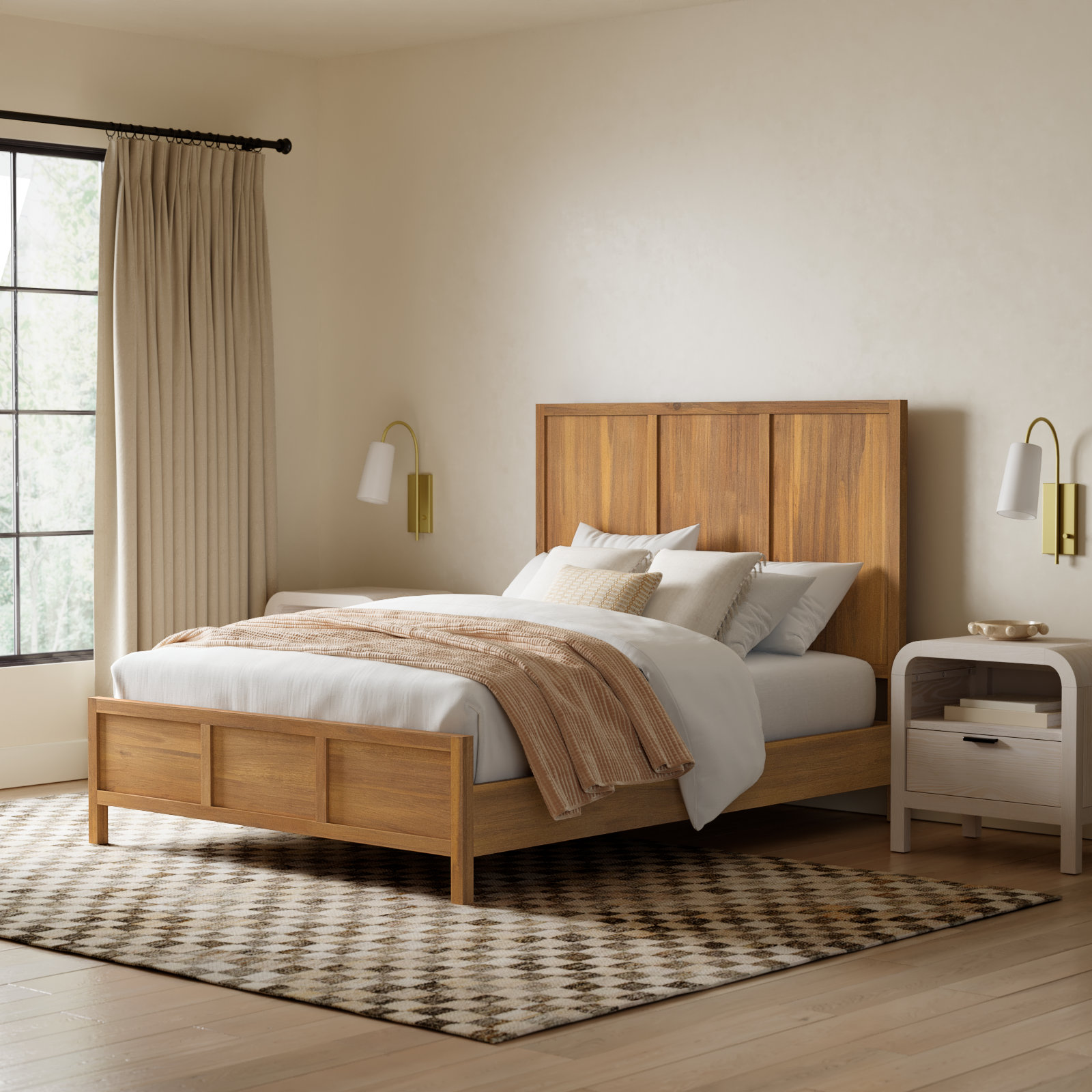 Elin Platform Bed, Natural