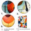 Colorful Mid Century Shape 1 - Art mural géométrique-931719094-931719093