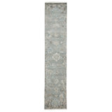 Aketzalli Hand Knotted Oriental Area Rug in Green