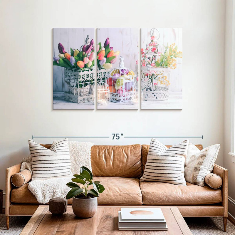 Décoration de Pâques, H 36 po x l 57 po