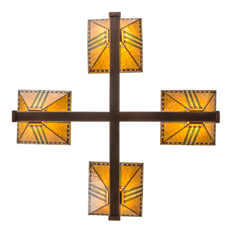 Lustre géométrique à 4 lumières Tiran