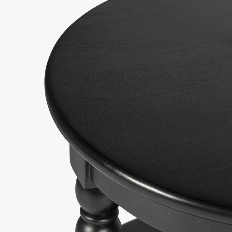 Table de bout Isabel, Noir, H 24 po x l 22 po x P 24 po