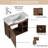 28'' Single Bathroom Vanity Set with Ceramic Sink Top