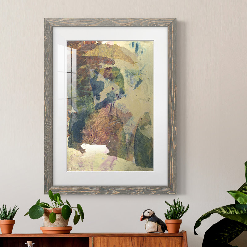 Cadre encadré de qualité supérieure Monet's Landscape II - prêt à être accroché, H 32 po x l 23 po x P 1 po, Cadre gris