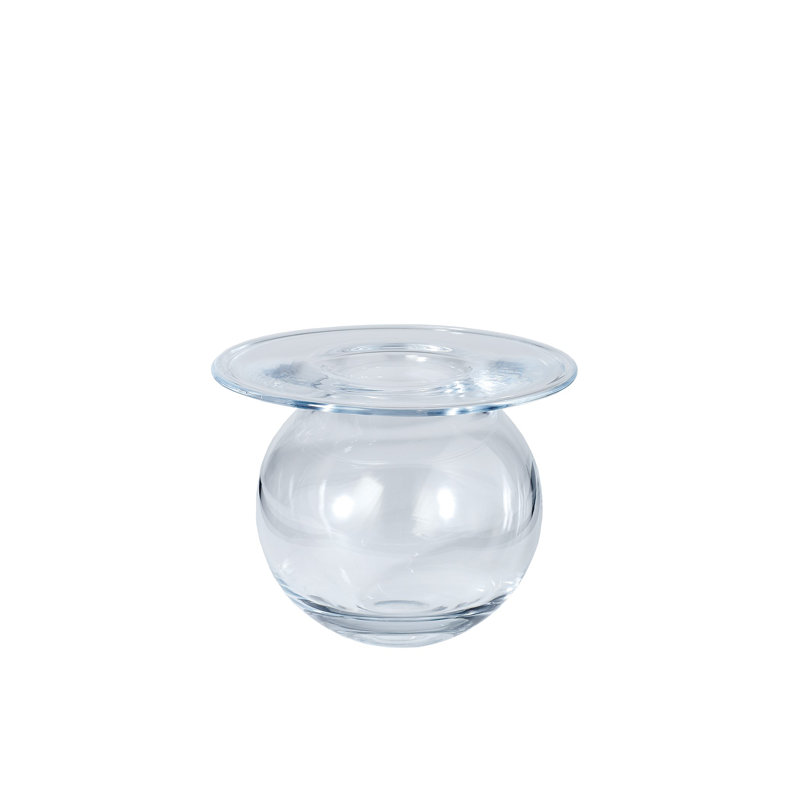 H2O Vase-Clear, 6.5" H x 8" W x 8" D