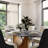 Modern Minimalist Oval Dining Table with Sintered Stone Tabletop & U-Shaped Leg for 6 to 8, Perfect for Kitchen and Living Room-1254452011-1254452009