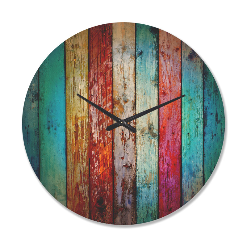 Horloge murale en bois rétro, Surdimensionné