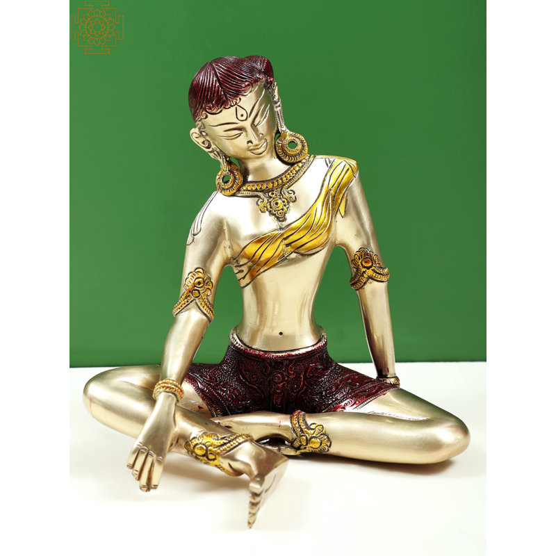Figurine de divinité bouddhiste tibétaine