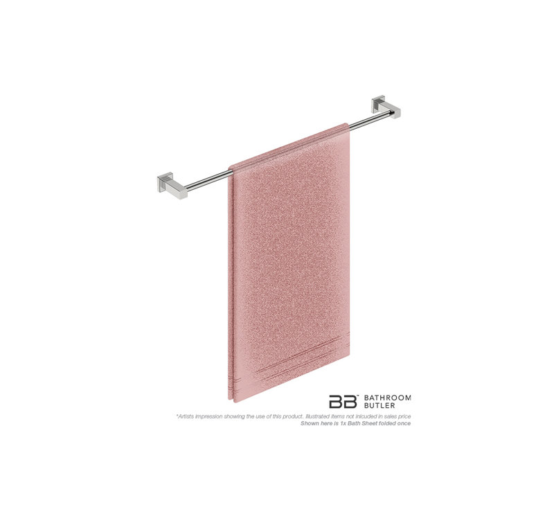 Wall Mounted Towel Bar, Polished Stainless Steel