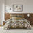 King Size Luxury Bedding Set, Polyester Jacquard, Modern Gold Design