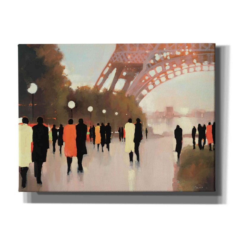 «Paris Souvenir» par Lorraine Christie - reproduction imprimée, H 12 po x l 16 po x P 0,75 po