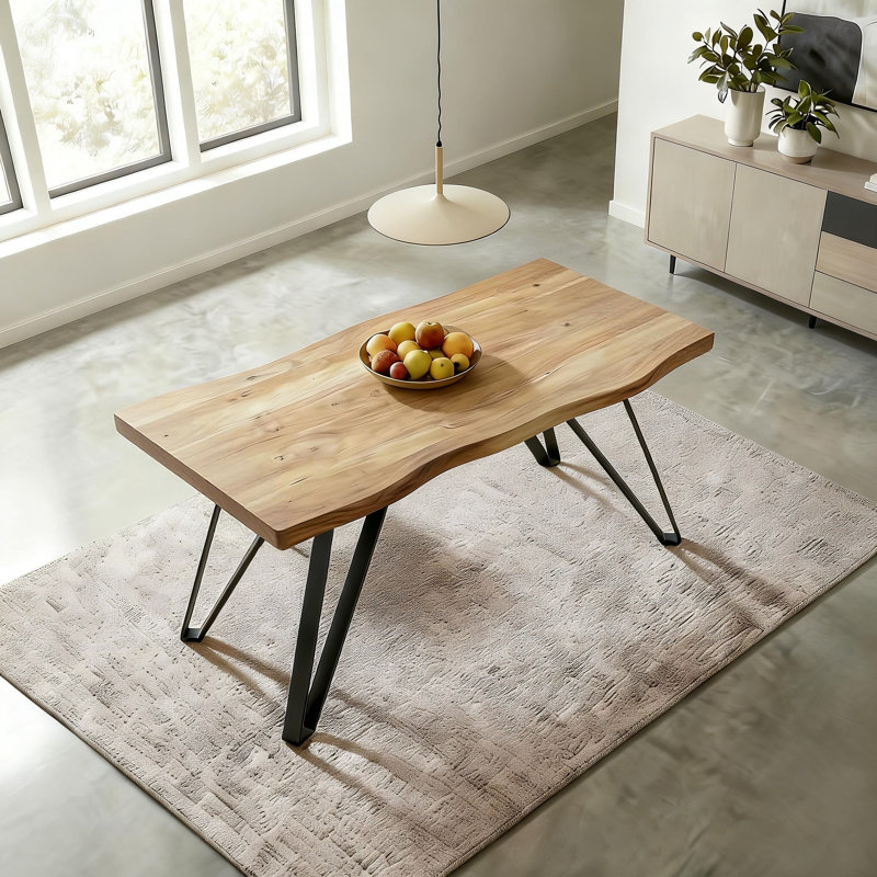 Conary Metal Base Dining Table, 75cm H x 120cm W x 80cm D