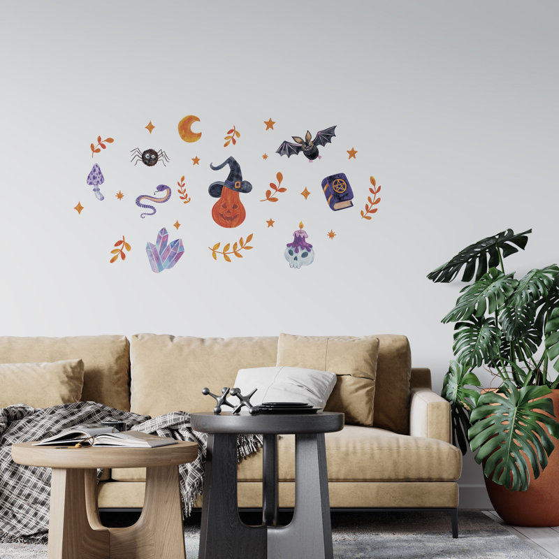 Adhésif décoratif chauve-souris, L 10 po x H 20 po