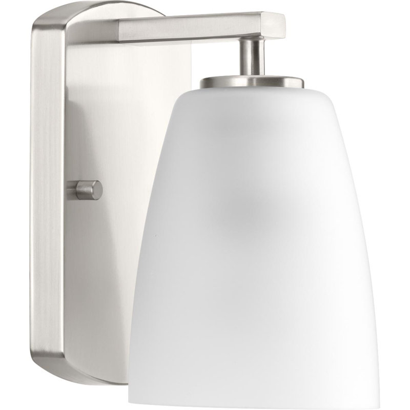 Éclairage de salle de bain à intensité variable 1 lumière Devi, Nickel brossé