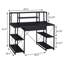 Bureau avec tablettes ouvertes et huche-1418362234