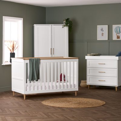 Obaby Orla Piece Room Set White with Natural