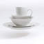 Service de table 30 pièces Gibson Home Noble Court, service pour 6, blanc, céramique fine