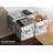 11" Foldable Fabric Storage Cube Bins with Handles, 1 Piece, Marble White-115750712