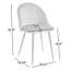 Chaise d'appoint rembourrée en velours H 18,5 po Domonik-951618113-1006577193