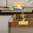 Retro-style height-adjustable square coffee table