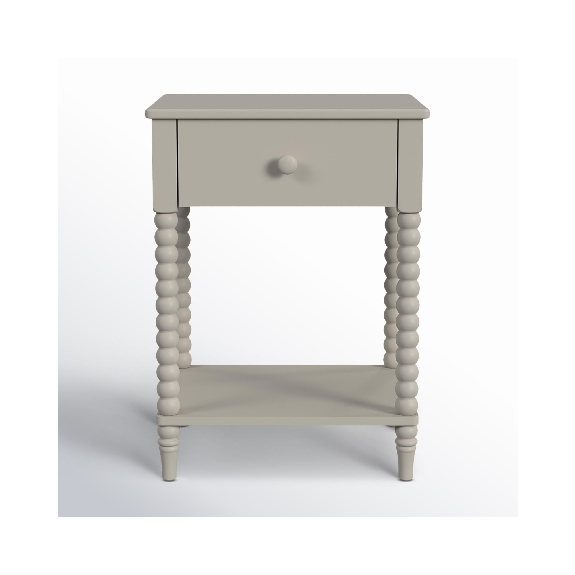 Benbrook 1 - Drawer Spindle Nightstand, Gray