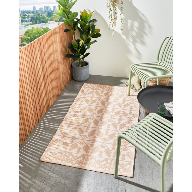 Outdoor Rug BALASORE Beige, Rectangle 80 x 150 cm