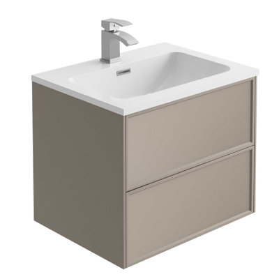 Kessa 590 mm Single Vanity with Integrated Resin Basin