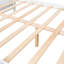 Lit de jour blanc avec pieds de soutien sécurisés, design, polyvalent pour la chambre à coucher et le salon, espace de rangement supplémentaire, construction solide, espace polyvalent, espace