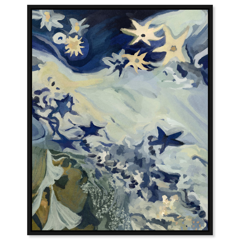Mermaid Dream II Print by Oliver Gal, 37"H x 31"W, Black Floater Frame
