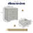Keywest 18.9" W 2-Drawer Nightstand with Felt Pads