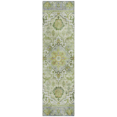 Machine Washable Indoor/Outdoor Oden ACN2163 Global Rug